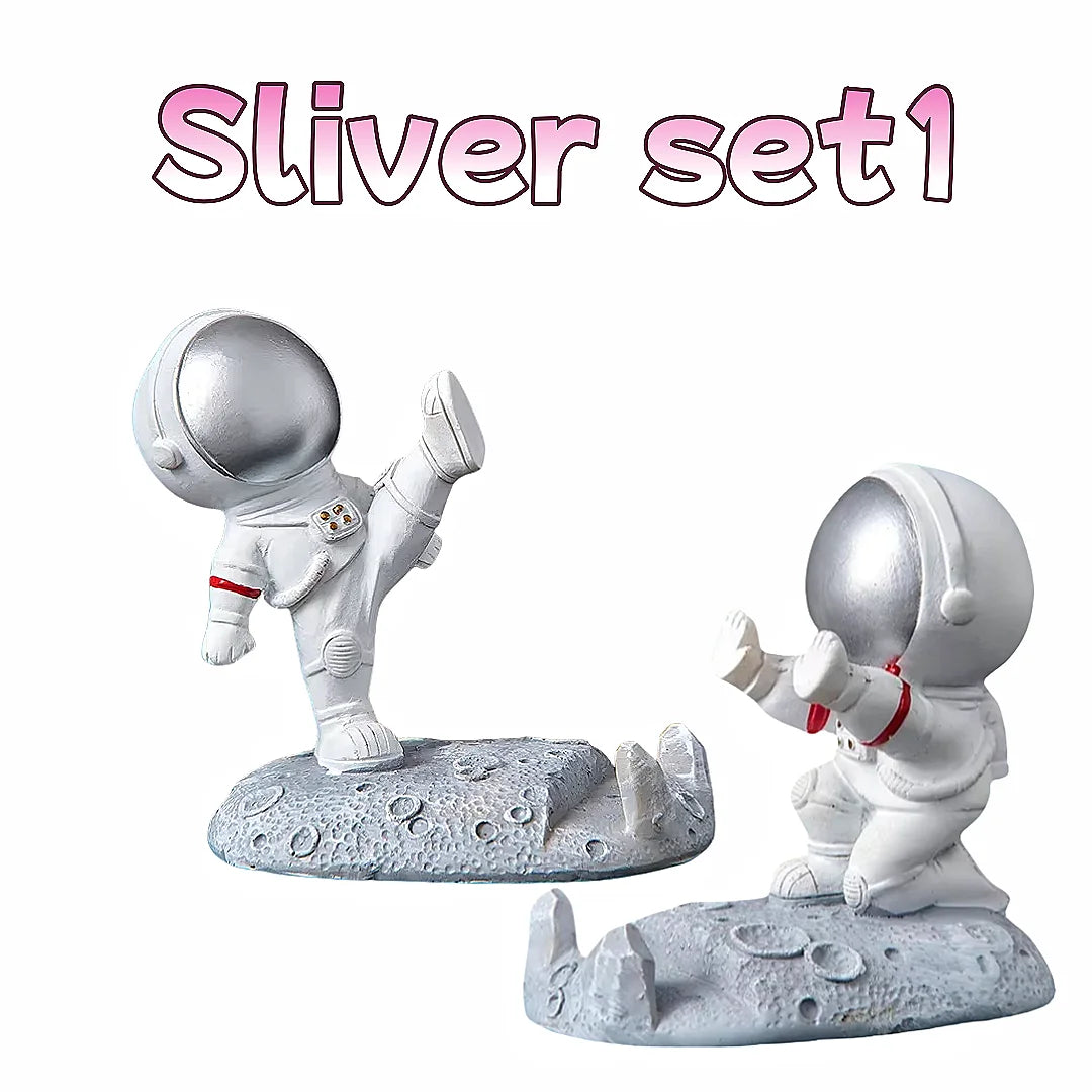 Spaceman Desk Phone Holder – Nordic Astronaut Decor Stand