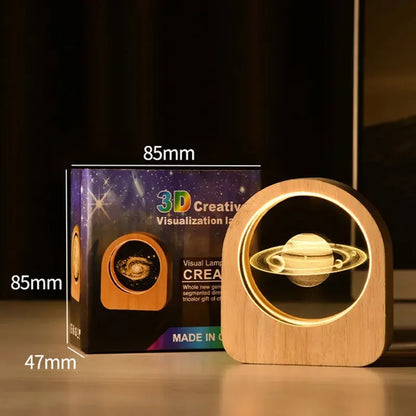 3D Crystal Galaxy Lamp – Light Up the Cosmos