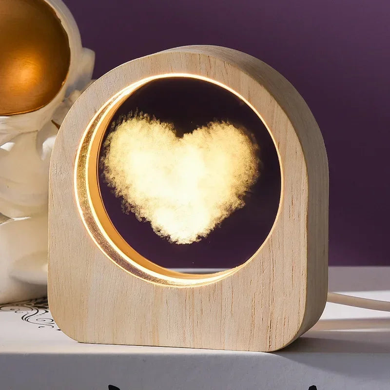 3D Crystal Galaxy Lamp – Light Up the Cosmos