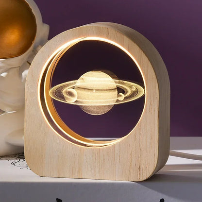 3D Crystal Galaxy Lamp – Light Up the Cosmos