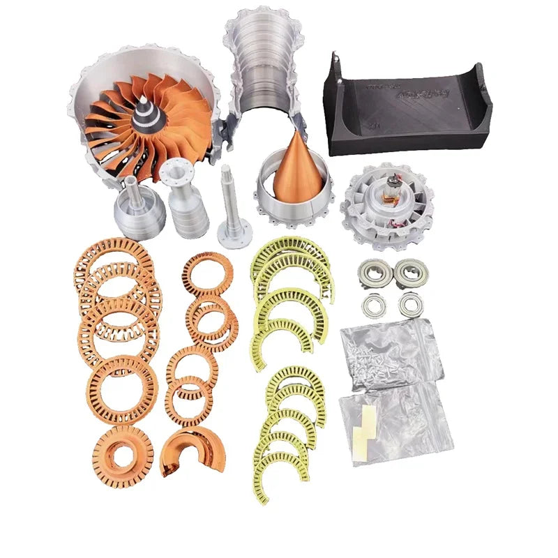 3D Printed Jet Aircraft Engine with Independent Rotating Rotors