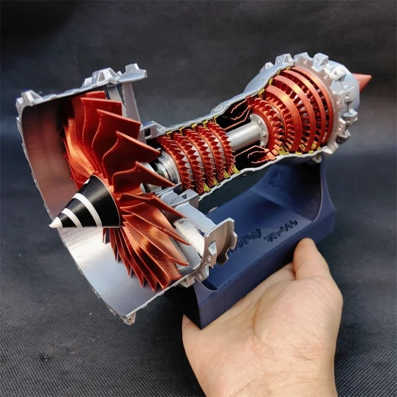 3D Printed Jet Aircraft Engine with Independent Rotating Rotors
