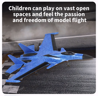 F22 Raptor RC Plane 2.4G 2CH Remote Control Foam Aircraft With LED Lights