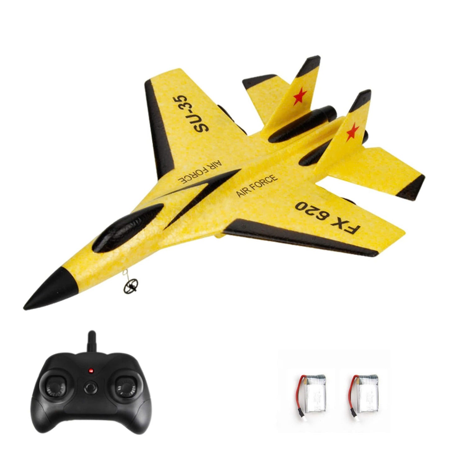 F22 Raptor RC Plane 2.4G 2CH Remote Control Foam Aircraft With LED Lights