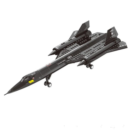 Mocsage SR-71 Blackbird Tactical Aircraft MOC Building Blocks Set