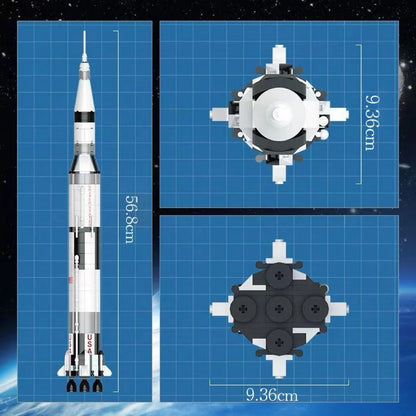 Space Rocket Idea Series Bricks 21309 The Apollo Saturn V Building Blocks