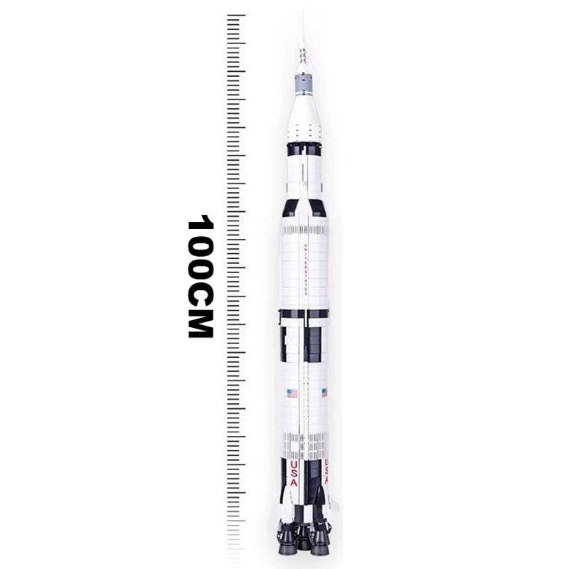 Space Rocket Idea Series Bricks 21309 The Apollo Saturn V Building Blocks