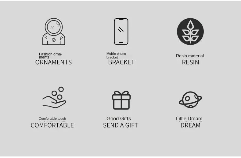 Spaceman Desk Phone Holder – Nordic Astronaut Decor Stand