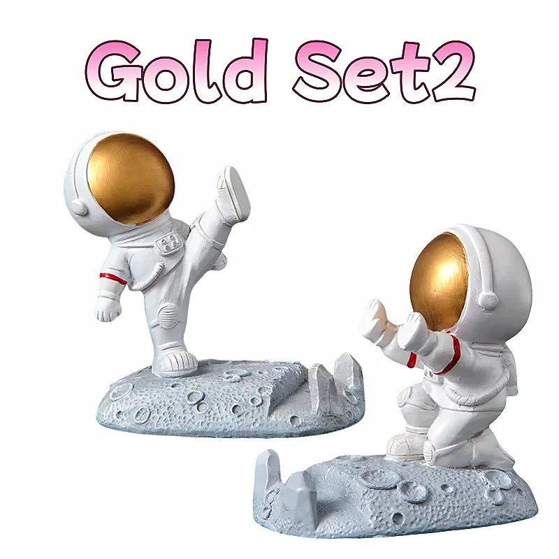Spaceman Desk Phone Holder – Nordic Astronaut Decor Stand