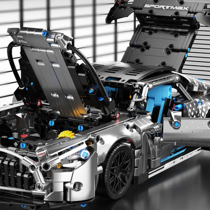 Sportmax Racing Supercar Model Kit| Building Set with Opening Body